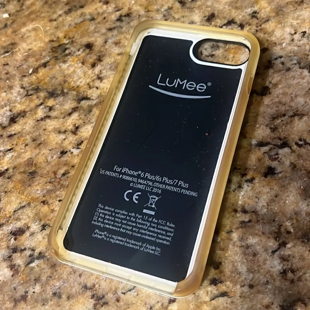 LuMee White Apple iPhone Case - For 6+/6s+/7+ - Lighted Phone Case